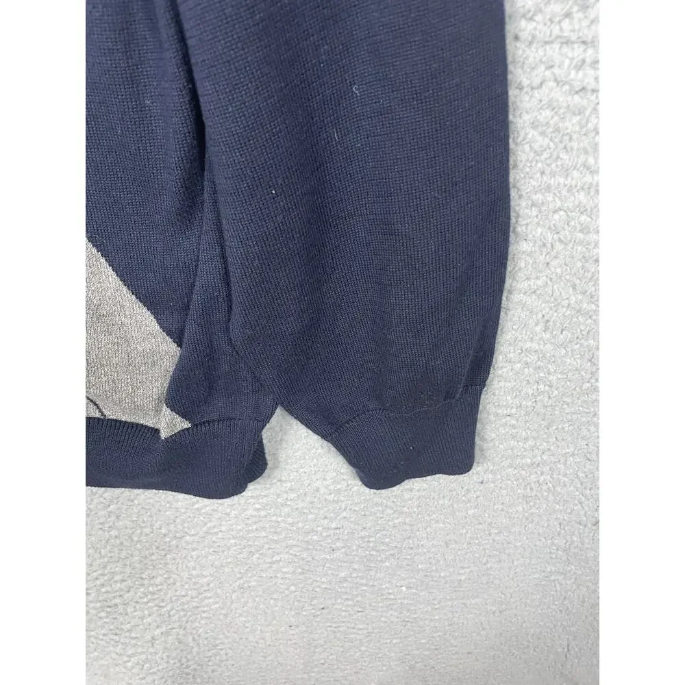 Lacoste Mens Size 7/XXL Blue Pullover Crewneck Sweater